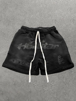 Vintage Hellstar Graphic Casual Drawstring Shorts - Foreign Drip