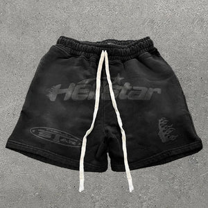 Vintage Hellstar Graphic Casual Drawstring Shorts - Foreign Drip